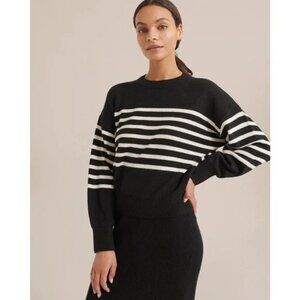 Modern Citizen Mae Billow Sleeve Striped Sweater